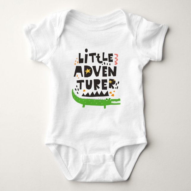 Little Adventurer Alligator T Shirt (Framsida)