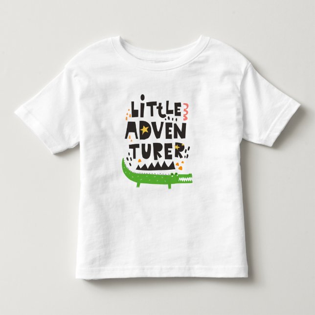 Little Adventurer Alligator T Shirt (Framsida)