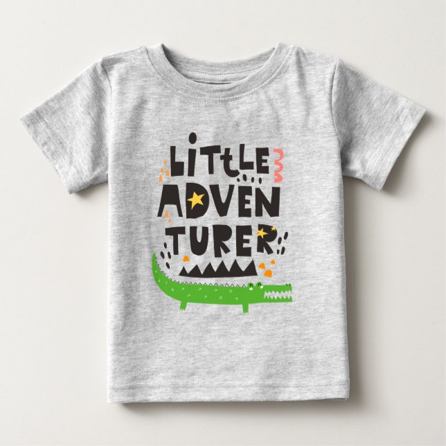Little Adventurer Alligator T Shirt (Framsida)