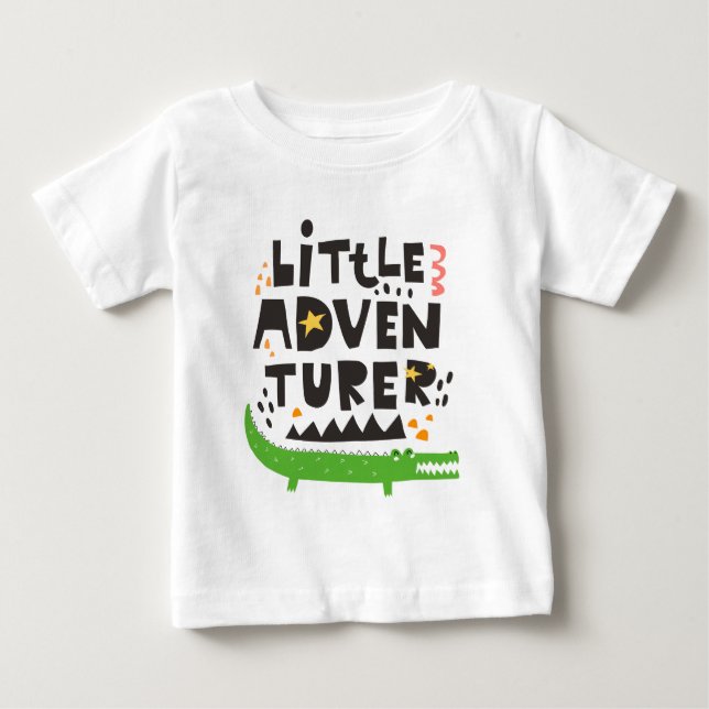 Little Adventurer Alligator T Shirt (Framsida)