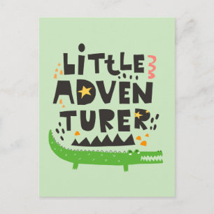 Little Adventurer Alligator Vykort