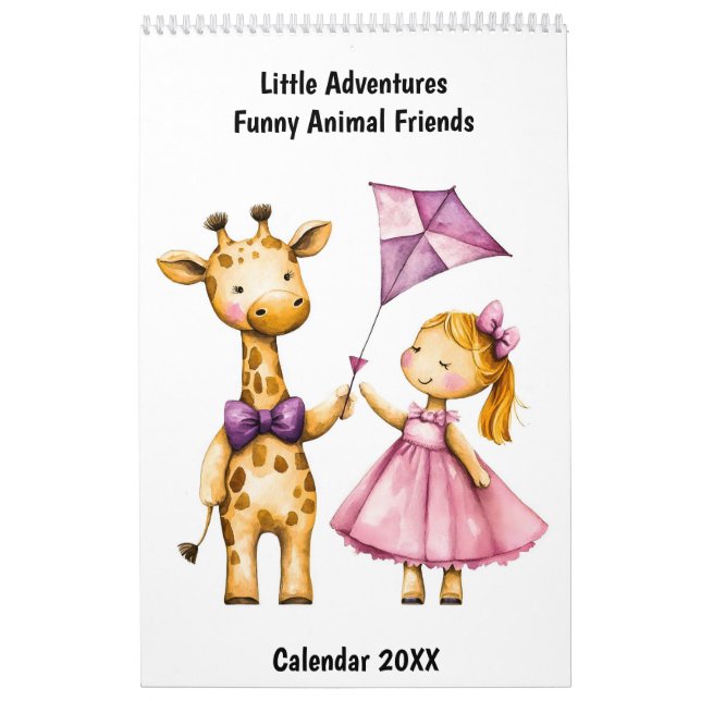 Little Adventures – Funny Animal Friends Calendar Kalender (Omslag)