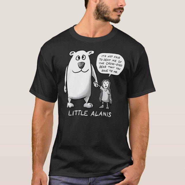 Little Alanis och hennes Kor-Eyed Bear (Best on da T Shirt (Framsida)
