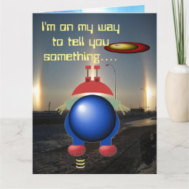 Little Alien Grattis på födelsedagen Kort