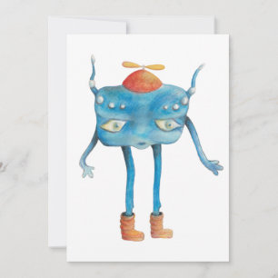 Little Alien Pi Inbjudningar