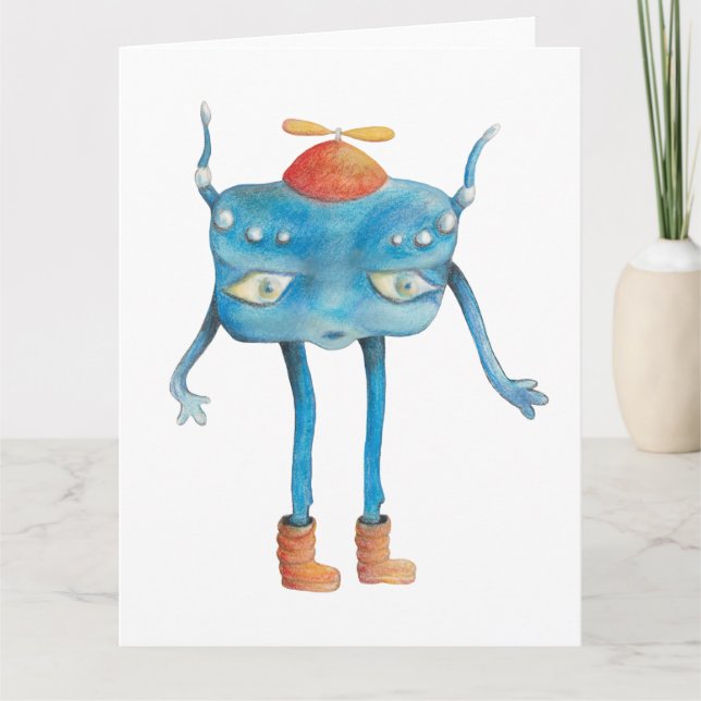 Little Alien Pi Kort (Framsida)