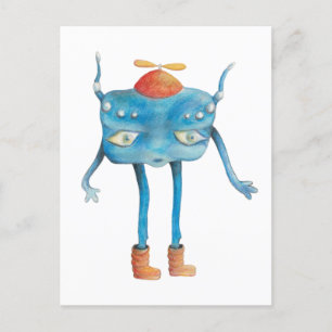 Little Alien Pi Vykort