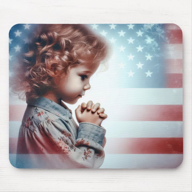 Little American Girl Praying Musmatta (Framsidan)