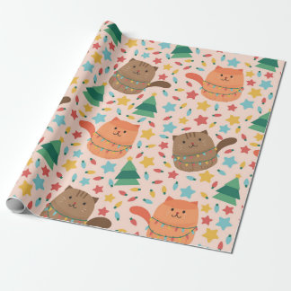 Little and cute Christmas Kitten Presentpapper