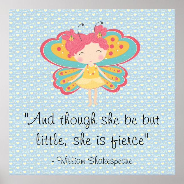 Little and Fierce Butterfly Fairy Poster (Framsidan)