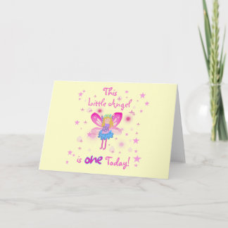 Little Angel 1:a Birthday Tshirts och Gifts Kort