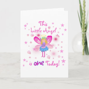 Little Angel 1:a Birthday Tshirts och Gifts Kort