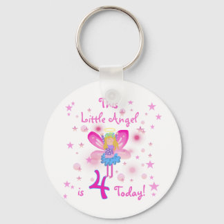 Little Angel 4e födelsedagen T-shirts och Gifts Nyckelring