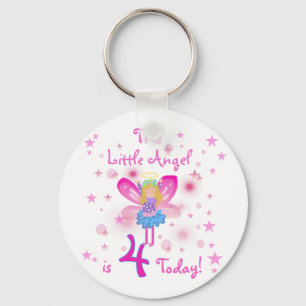 Little Angel 4e födelsedagen T-shirts och Gifts Nyckelring