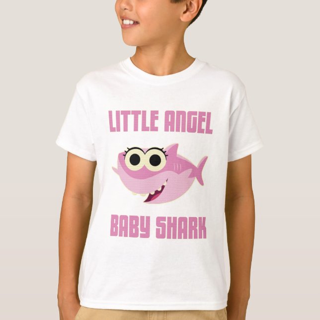 Little Angel Baby Shark T Shirt (Framsida)