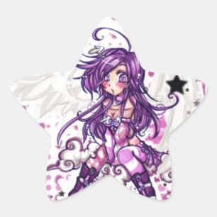 Little Angel Ceci Sticker Stjärnformat Klistermärke