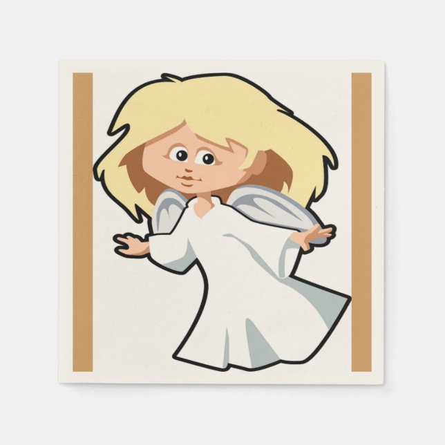 LITTLE ANGEL GIRL PAPPERSSERVETT (Framsidan)