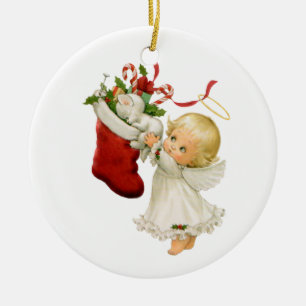 Little Angel-julprydnad Julgransprydnad Keramik