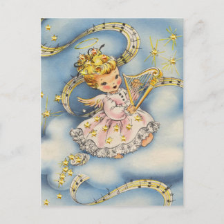 Little Angel med hennes harp Vykort