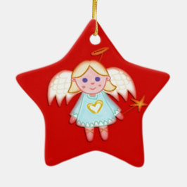 Little Angel på Red Ornament