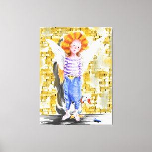 Little Angel - Vattenfärg Canvastryck