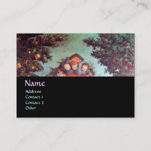 LITTLE ÄNGLAR MONOGRAM, antique blue blue black bl Visitkort