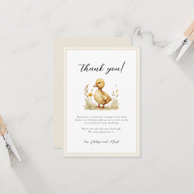 Little Anka Baby Shower Bokar för Baby Card (Fram/Back In Situ)