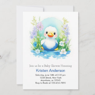 Little Anka Boy Baby Shower Inbjudningar