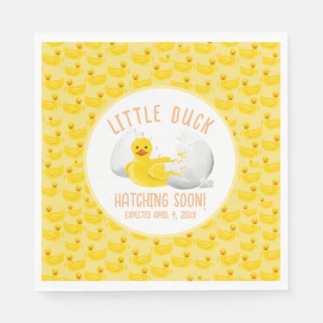 Little Anka Hatching Soon Baby Shower Pappersservett (Framsidan)