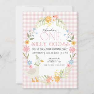 Little Anka Theme First Birthday Call Inbjudningar