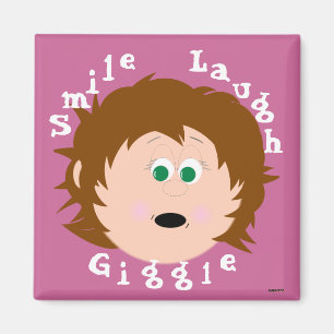 Little Ansikte Smile Laugh Giggle Magnet