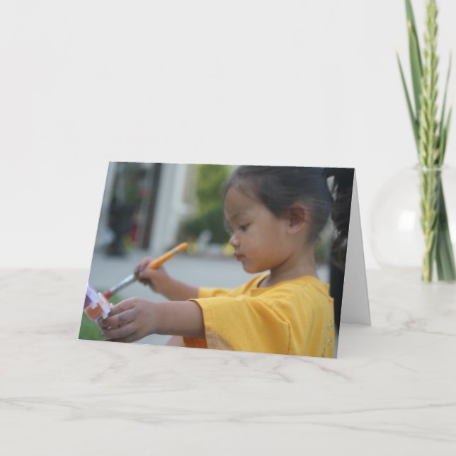 "Little Artist - Greeting Card" Kort (Framsida)