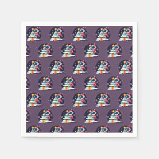 Little Astronaut Decorating Julgran Pappersservett