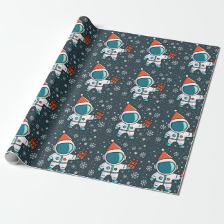 Little Astronaut med julhelshat Presentpapper