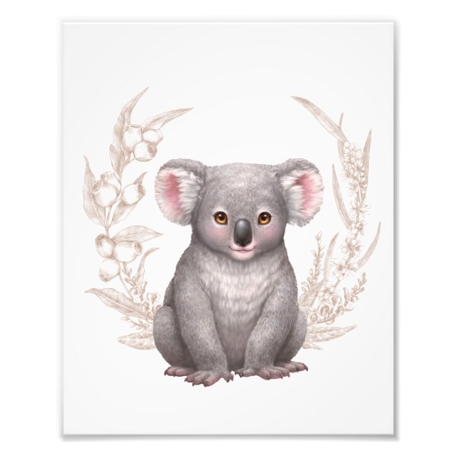 Little Aussie Friends - Koala Fototryck (Framsidan)
