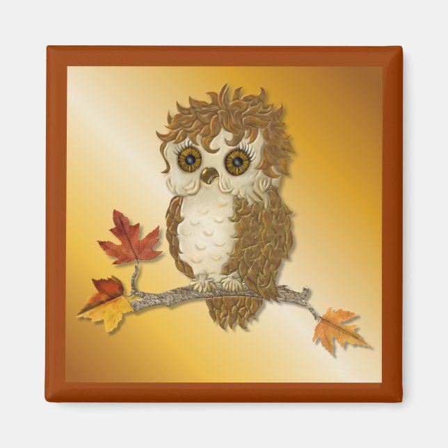 Little Autumn WHo Uggla Magnet (Framsidan)