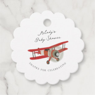 Little Aviator Baby Shower Gåvor Etiketter