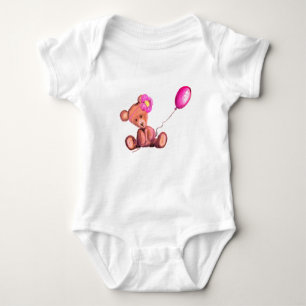 Little Baby Bear med Balloon Baby Bodykostym T Shirt