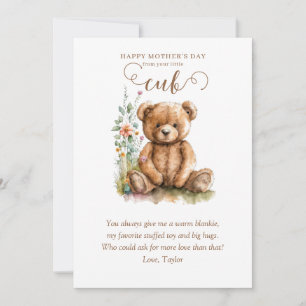 Little Baby Bear Unge Mors dag Inbjudningar