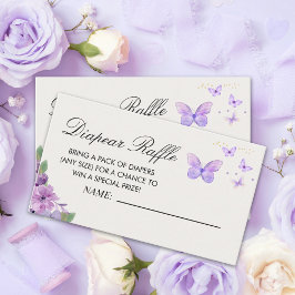 Little Baby Butterfly is on The Way Baby shower Tilläggskort