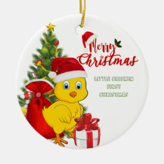 Little Baby Chicken-jul Julgransprydnad Keramik