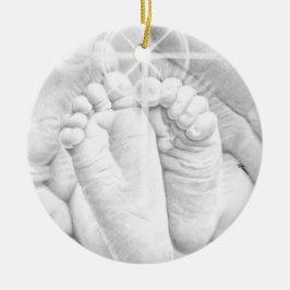 Little Baby Feet Julgransprydnad Keramik