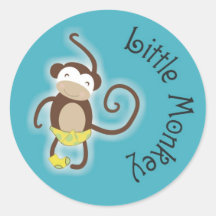 Little Baby Monkey Sticker 1,5 tum