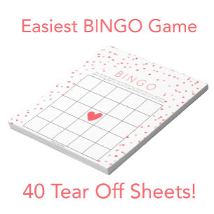 Little Baby Shower Bingo Game Tear Offs Anteckningsblock