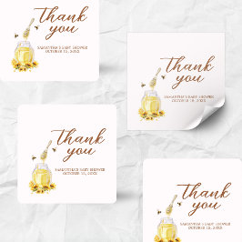 Little Baby Shower Fyrkantigt Klistermärke