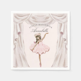 Little Ballerina Birthday Napkins Party Decor Pappersservett