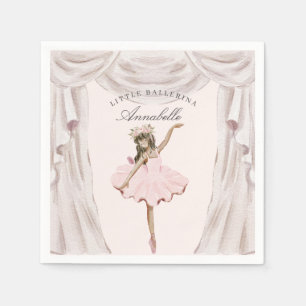 Little Ballerina Birthday Napkins Party Decor Pappersservett