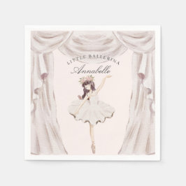 Little Ballerina Birthday Napkins Party Decor Pappersservett