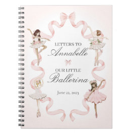 Little Ballerina brev till min dotter baby bok Anteckningsbok