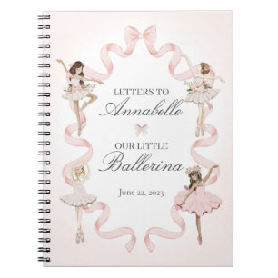 Little Ballerina brev till min dotter baby bok Anteckningsbok